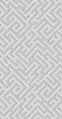 Geometric illustration with maze. Labyrinth.