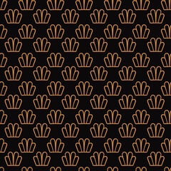 Watercolor gold seamless patterns with hand painted elements. Gold art deco, baroque, pattern design for fabric, textile, scrapbooking, wallpaper, wrapping paper and other surface pattern design.