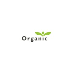Organic, natural. Vector logo icon template