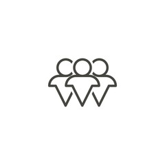 Group, community. Vector icon template