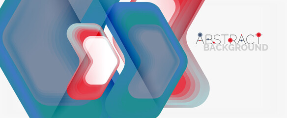 Vector 3d arrow geometric composition, abstract background for business or technology presentation, internet poster or web brochure cover, wallpaper