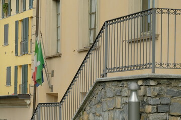 Il municipio di Montorfano in provincia di Como, Lombardia, Italia.