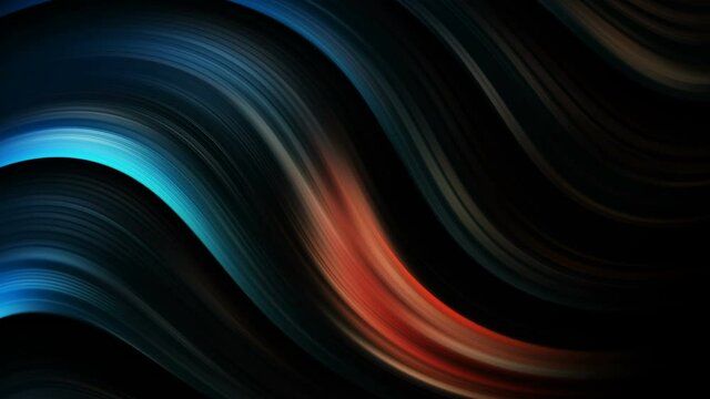 Abstract colorful liquid swirl line. Marble, paint flow graphic background in red and blue color