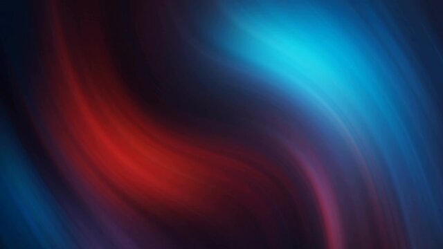 Abstract colorful liquid swirl line. Marble, paint flow graphic background in blue and red color
