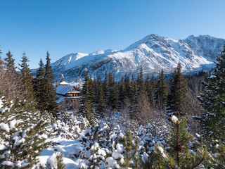 Murowaniec, Schronisko, Tatry,, zima © Ola i Eryk