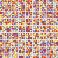 Abstract Geometric Pattern generative computational art illustration
