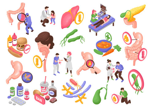 Gastroenterology Icons Set