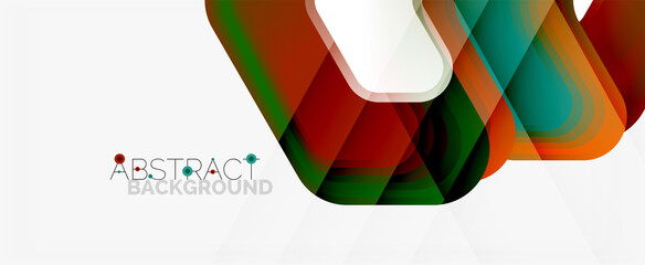 Vector 3d arrow geometric composition, abstract background for business or technology presentation, internet poster or web brochure cover, wallpaper