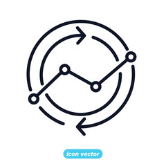 Chart and graph icon. Infographic icons. Financial Analytics symbol vector illustration.