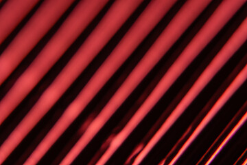 Corrugation minimalism. Corrugated metallized paper close up. Textural background lines