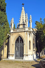Cementerio de Montjuic en Barcelona Cataluña España
