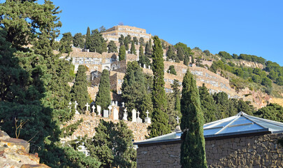 Cementerio de Montjuic en Barcelona Cataluña España
