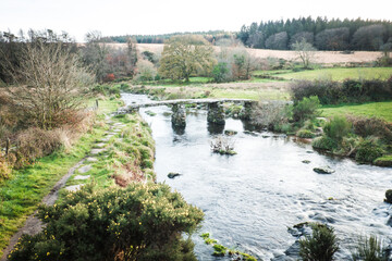 The Ancient 'Clapper Bridge' At Packbridge, Dartmoor