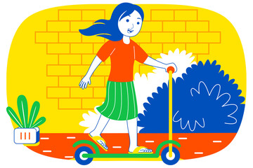 Weekend Fun Vector Illustration