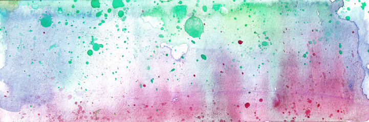 abstract watercolor background. colored spots, blots, splashes. paint texture