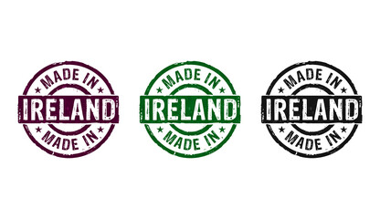 Made in Ireland stamp and stamping