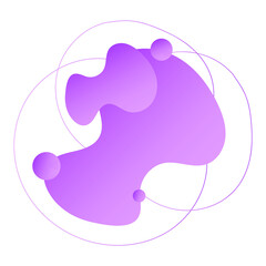 Liquid abstract color shapes. Paint forms. Art composition.