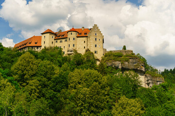 Fototapeta na wymiar Burg Rabenstein im Ahorntal, Fränkische Schweiz, Landkreis Bayreuth, Franken, Oberfranken, Bayern, Deutschland