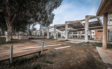 Fototapeta na wymiar Abandoned factory ruins