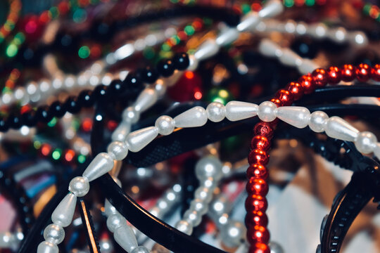 red and blue beads