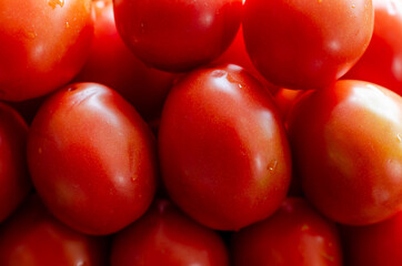 red tomatoes background
