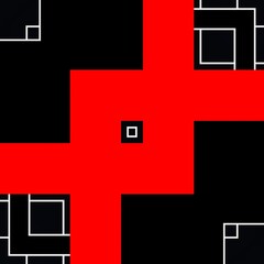 Obraz premium bright red to black colour gradient as geometric patterns and designs