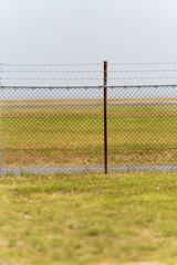 空港のフェンス