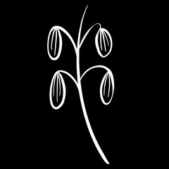 A Logo Design Of a Wildflower Flower Icon Buttercup, Daisy, Dandelion