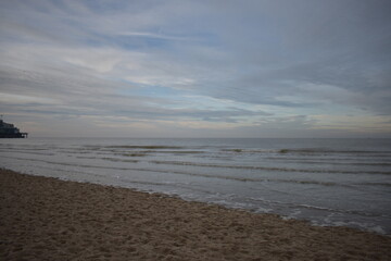 Strandpromenade in Belgien