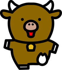 かわいいウシくん