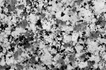 Granite marbled table-top black and white background texture
