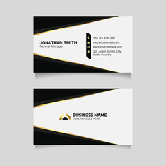 Golden Luxury Attractive Business Card Design Template
