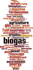 Biogas word cloud