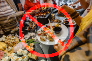 Restaurant is closed for quarantine, only take away food service available