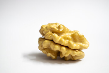 Isolated walnut in white background