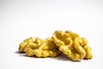 Isolated walnut in white background