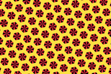 Simple geometric pattern in the colors of the national flag of Belgium