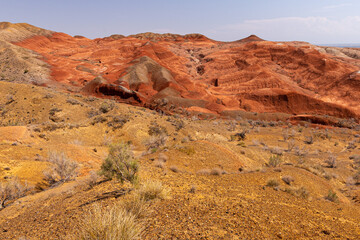 Aktau Mountains in Altyn-Emel National Park, Kazakhstan