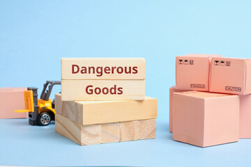 Courier Industry Term dangerous goods. Cargo requiring special packaging and transportation rules.