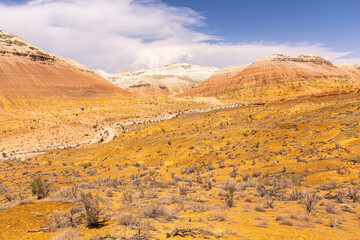 Aktau Mountains in Altyn-Emel National Park, Kazakhstan