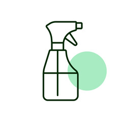 Cleaning spray bottle vector icon