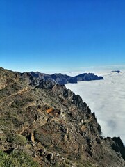 Mountains above the clouds