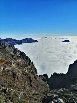 Mountains above the clouds