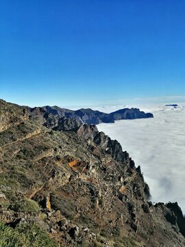 Mountains above the clouds
