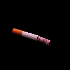 cigarette on black