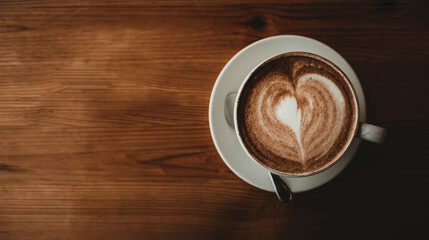 Cup of cappuccino coffee