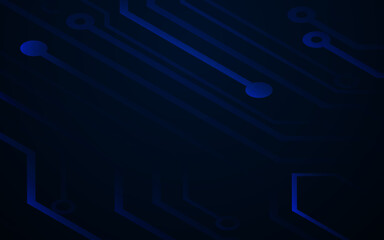 Abstract lines and dots connect with Futuristic background. Data cyber internet technology connection