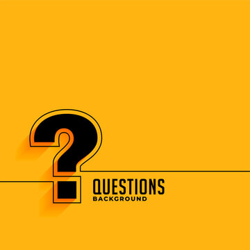 yellow web help and support question mark template