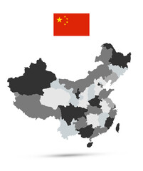 Administrative Divisions Map of China