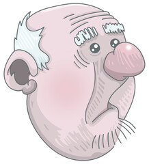 Vieux Monsieur triste